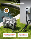 VEVOR dīķa aerators, 5,2 CFM gaisa kompresors ar 4/5 ZS jaudu, dīķiem un ezeriem līdz 3 akriem, aizsardzība pret pārkaršanu un pretatplūdes vārsts, 590 W jaudīgs motors, dīķa aerācijas sūknis ūdens skābekļa cirkulācijai