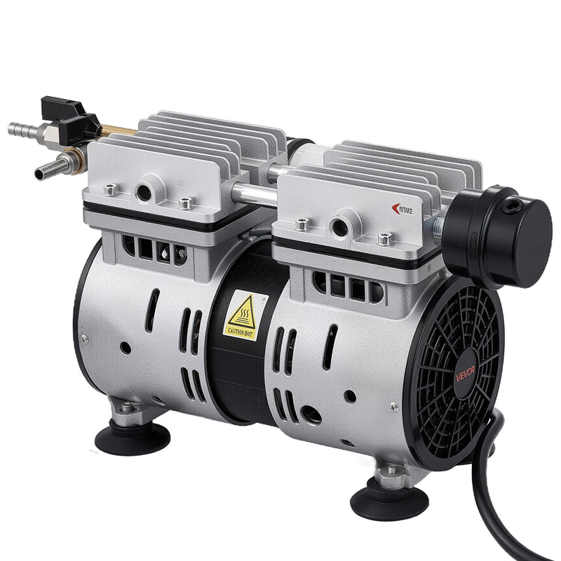 VEVOR dīķu aerators, aerācijas sistēma 5,2 CFM dīķiem līdz 3 akriem, 4/5 ZS gaisa kompresors, 2 difuzori un divas 30,5 m noslogotas šļūtenes, āra dīķu aerācijas sūknis dziļūdens skābekļa cirkulācijai