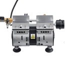 VEVOR dīķu aerators, aerācijas sistēma 5,2 CFM dīķiem līdz 3 akriem, 4/5 ZS gaisa kompresors, 2 difuzori un divas 30,5 m noslogotas šļūtenes, āra dīķu aerācijas sūknis dziļūdens skābekļa cirkulācijai