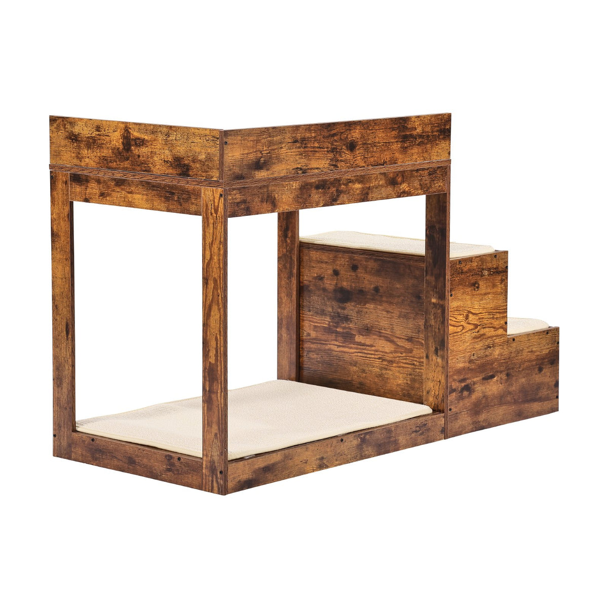 VEVOR Two-Storey Pet Bed with Stairs and Window Sofa, Medium