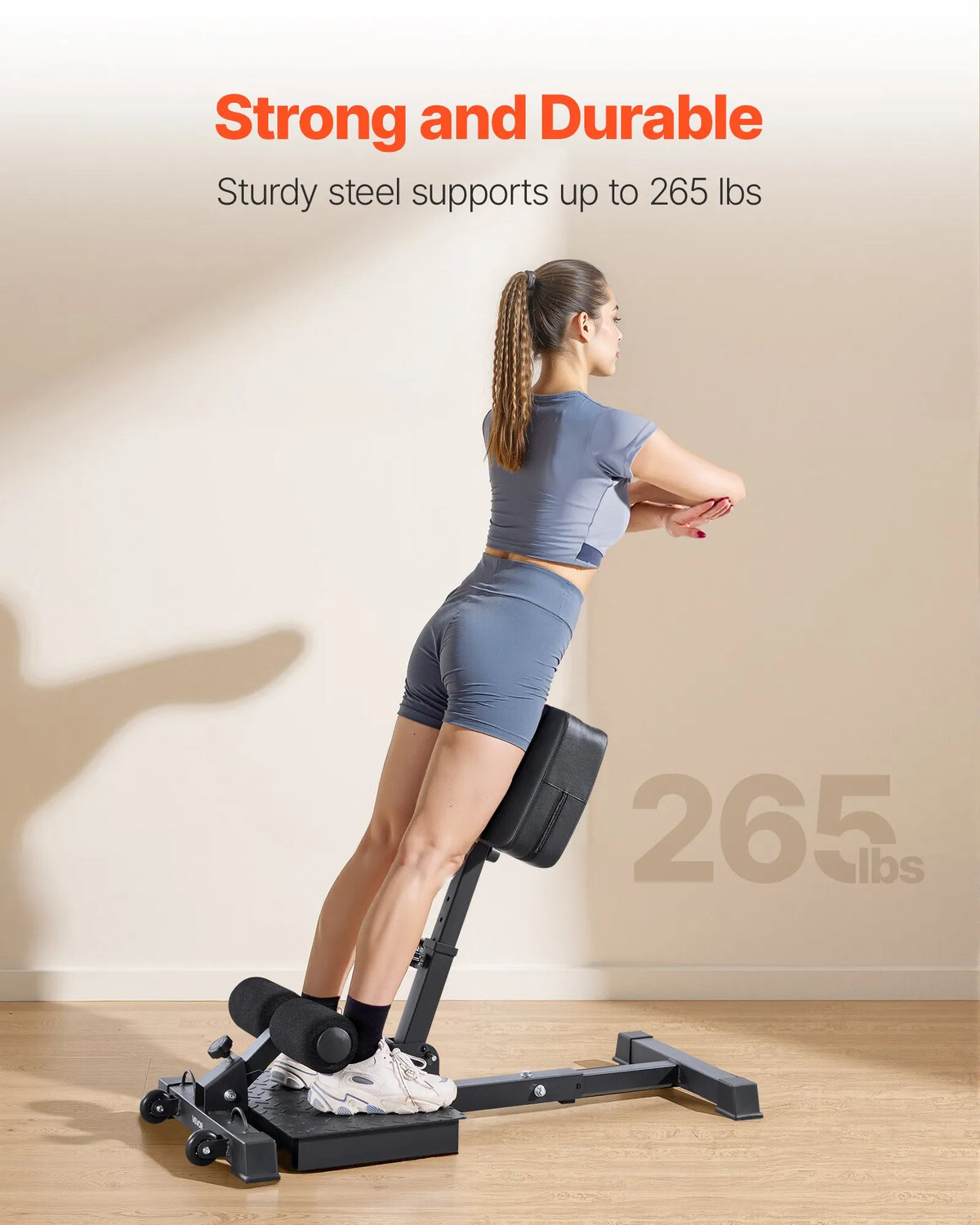VEVOR sissy squat trenažieris, daudzfunkcionāls dziļo pietupienu sols kāju, korsetes un sēžas muskuļu trenēšanai, salokāms un viegli uzstādāms trenažieris mājas sporta zālei, melns - ZEMLETES.LV
