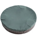 VEVOR smilšu kaste ar pārsegu, apaļa HDPE smilšu kaste Ø120 × 23 cm ar 3 stūra sēdvietām un apakšas oderi, bērnu smilšu kaste lietošanai pagalmā, pludmalē vai parkā, piemērota bērniem no 3 līdz 12 gadiem, brūnā krāsā