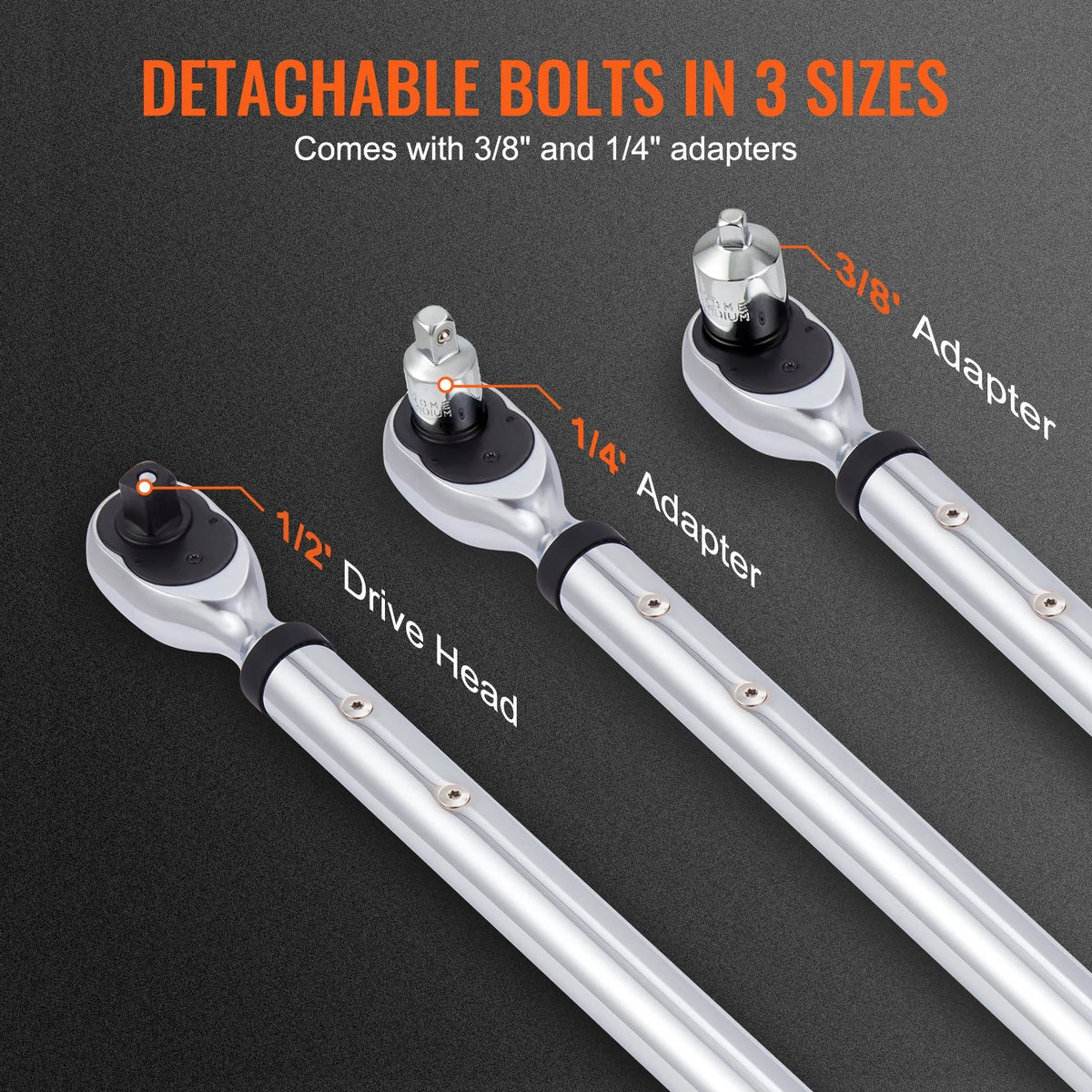 Digitālais momentslēdzis 12,7 mm, 34-340 Nm, ±2 % precizitāte, 3 režīmu komplekts ar LED un skaņas signālu