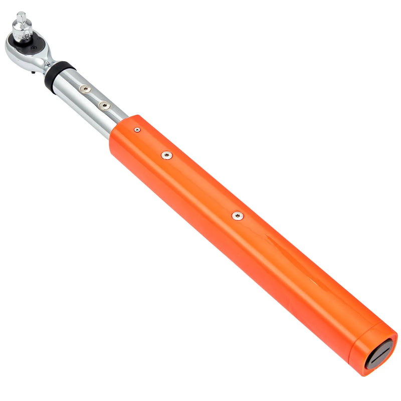 Digitālais momentslēdzis, 9,5 mm piedziņa, 5–50 Nm, ±2 % precizitāte, LCD displejs, LED brīdinājums, 3 darba režīmi