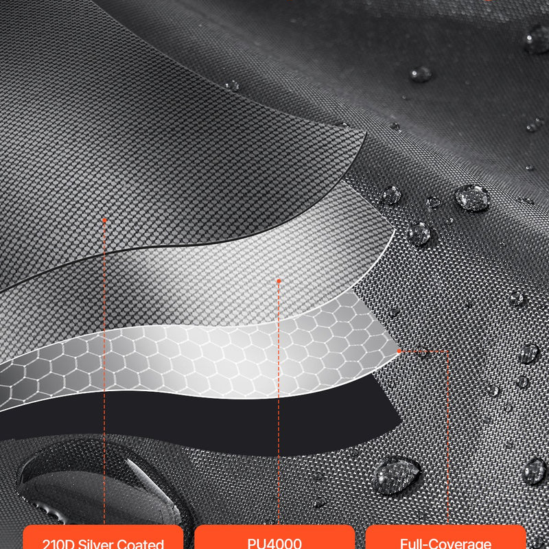 VEVOR āra velosipēdu uzglabāšanas telts, ventilatora formas divdurvju velosipēda nojume 4–5 velosipēdiem