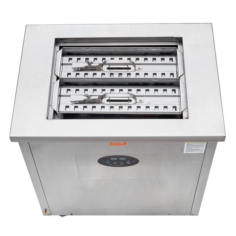 VEVOR Komerciālā saldējuma kociņu iekārta ar 2 veidnēm, 52 gab., līdz 1872 gab./dienā