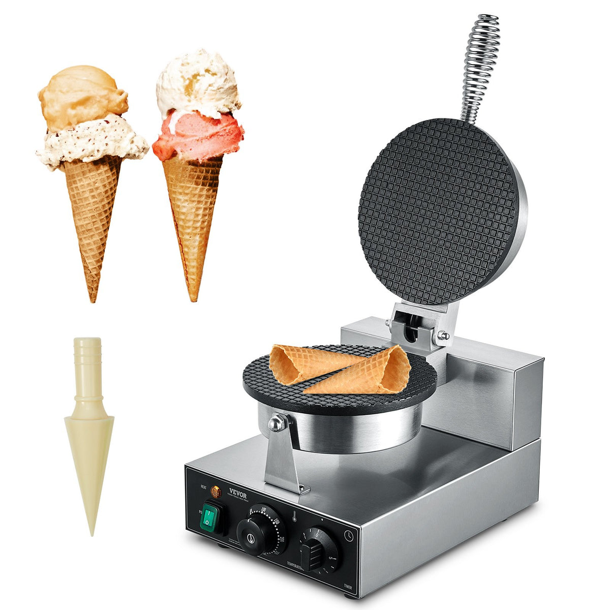 VEVOR Electric Ice Cream Cone Maker 1230 W