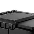 Komerciālais ledus konteiners 57 kg, pārnēsājams ledus ratiņš ar izolāciju, 80 x 58 x 74 cm, ar 4 riteņiem un bīdāmu vāku, piemērots ēdināšanai, virtuvēm, bāriem un restorāniem