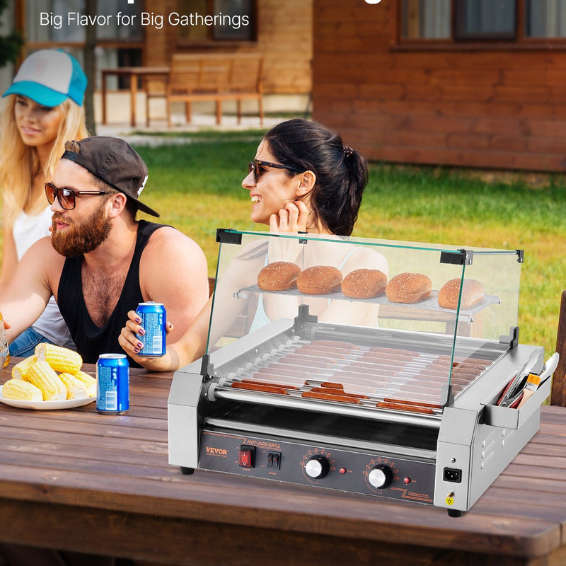 VEVOR Elektriskais 30 karstmaizes 11 rullīšu grils, 2200 W