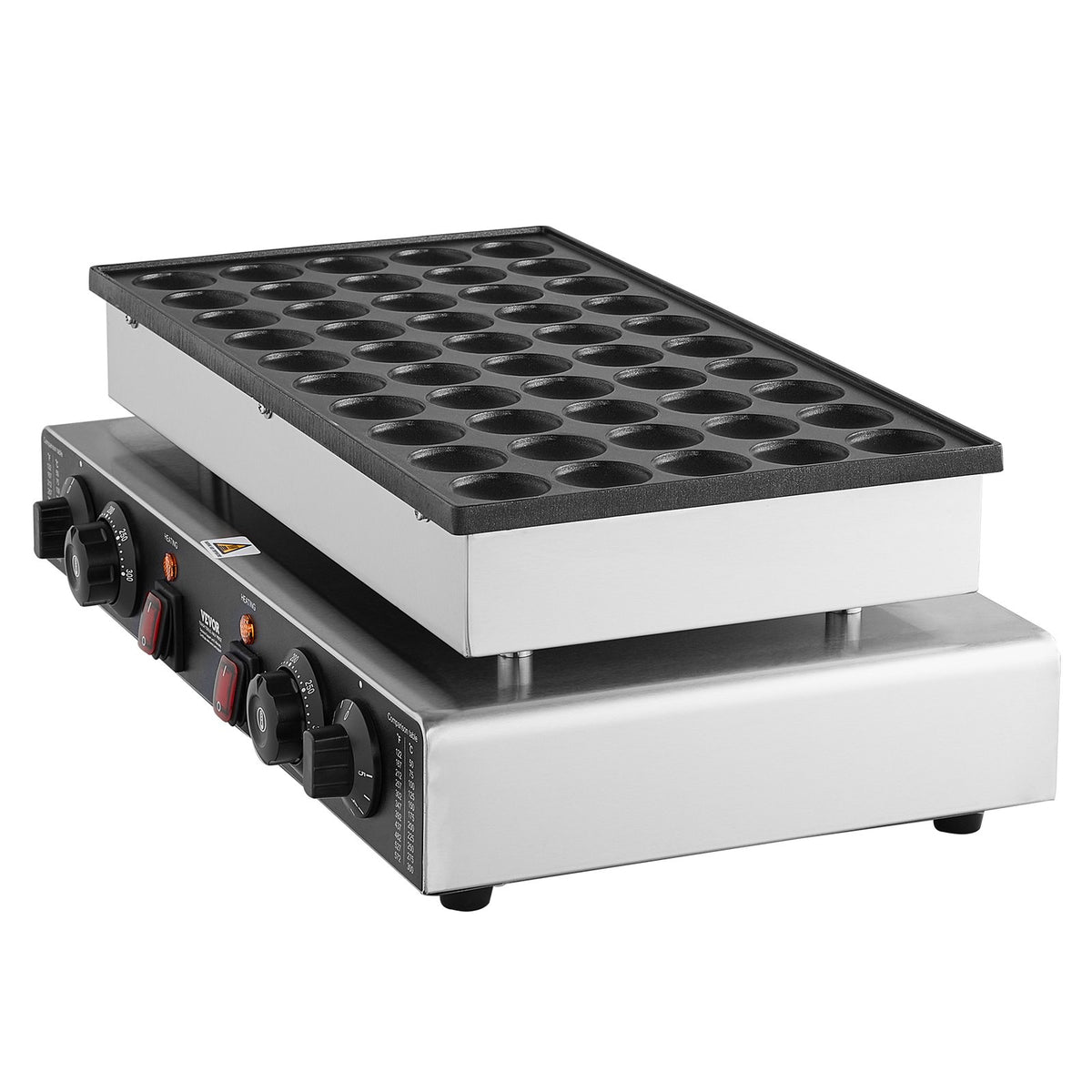 VEVOR Mini Dutch Pancake Machine 50 Pieces Ø43 mm, 1700 W