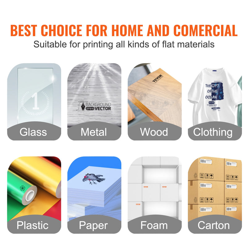 VEVOR 1 krāsas, 1 stacijas sietspiedes drukas prese, nodrošina precīzu un vienmērīgu apdruku uz dažādiem materiāliem. Piemērota T-krekliem, audekliem, plakātiem, papīram un citiem virsmas veidiem.