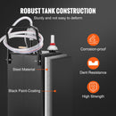 VEVOR 114 litru degvielas kanna ar riteņiem, pārnēsājama degvielas tvertne ar manuālo sūkni, piemērota benzīnam un dīzeļdegvielai automašīnām, zāles pļāvējiem, kvadricikliem, laivām, un citam, melna