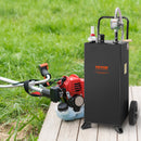 VEVOR 114 litru degvielas kanna ar riteņiem, pārnēsājama degvielas tvertne ar manuālo sūkni, piemērota benzīnam un dīzeļdegvielai automašīnām, zāles pļāvējiem, kvadricikliem, laivām, un citam, melna