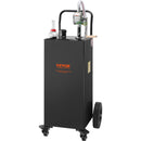 VEVOR Degvielas Kanna ar Manuālo Pārsūknēšanas Sūkni, 132,5 litri, Melna, ar 4 Ritenīšiem