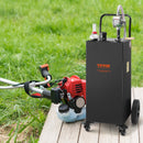 VEVOR Degvielas Kanna ar Manuālo Pārsūknēšanas Sūkni, 132,5 litri, Melna, ar 4 Ritenīšiem