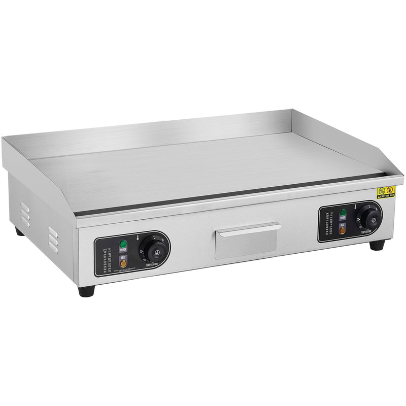 VEVOR komerciālā elektriskā grils 4400 W, galda virsmas, plakana virsma, 50 °C–300 °C