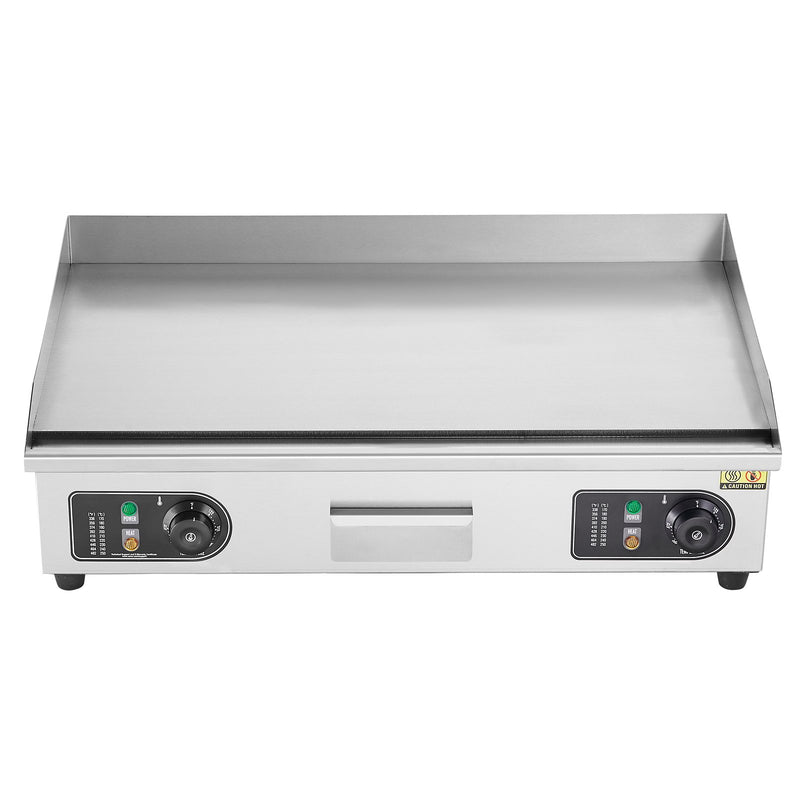 VEVOR komerciālā elektriskā grils 4400 W, galda virsmas, plakana virsma, 50 °C–300 °C