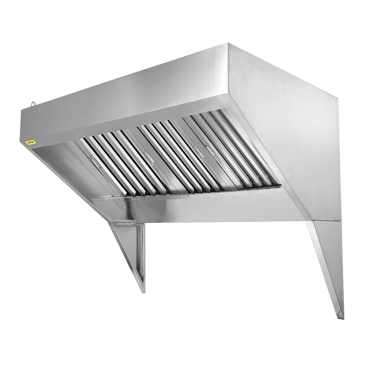 VEVOR Commercial Range Hood 2.13 m with 3 Removable Grease Filters, 201 Stainless Steel