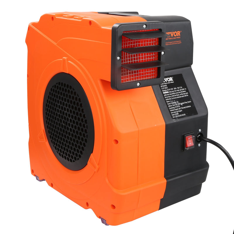 VEVOR pūtējs piepūšamajām atrakcijām, 1100 W gaisa sūknis, 770 m³/h gaisa plūsma
