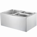 VEVOR Komerciālais Elektriskais Ēdienu Sildītājs – 3 Pannu Bufetes Sildītājs, 16L sildtrauks ar ūdens peldi