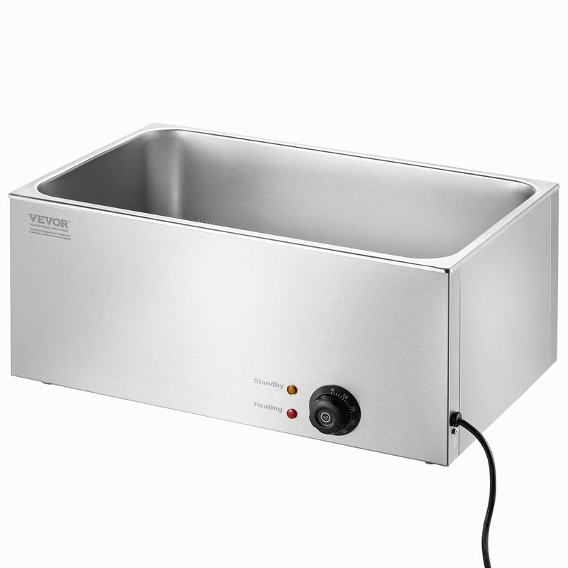 VEVOR komerciālais elektriskais ēdienu sildītājs, 18L, 1200W, Bain Marie