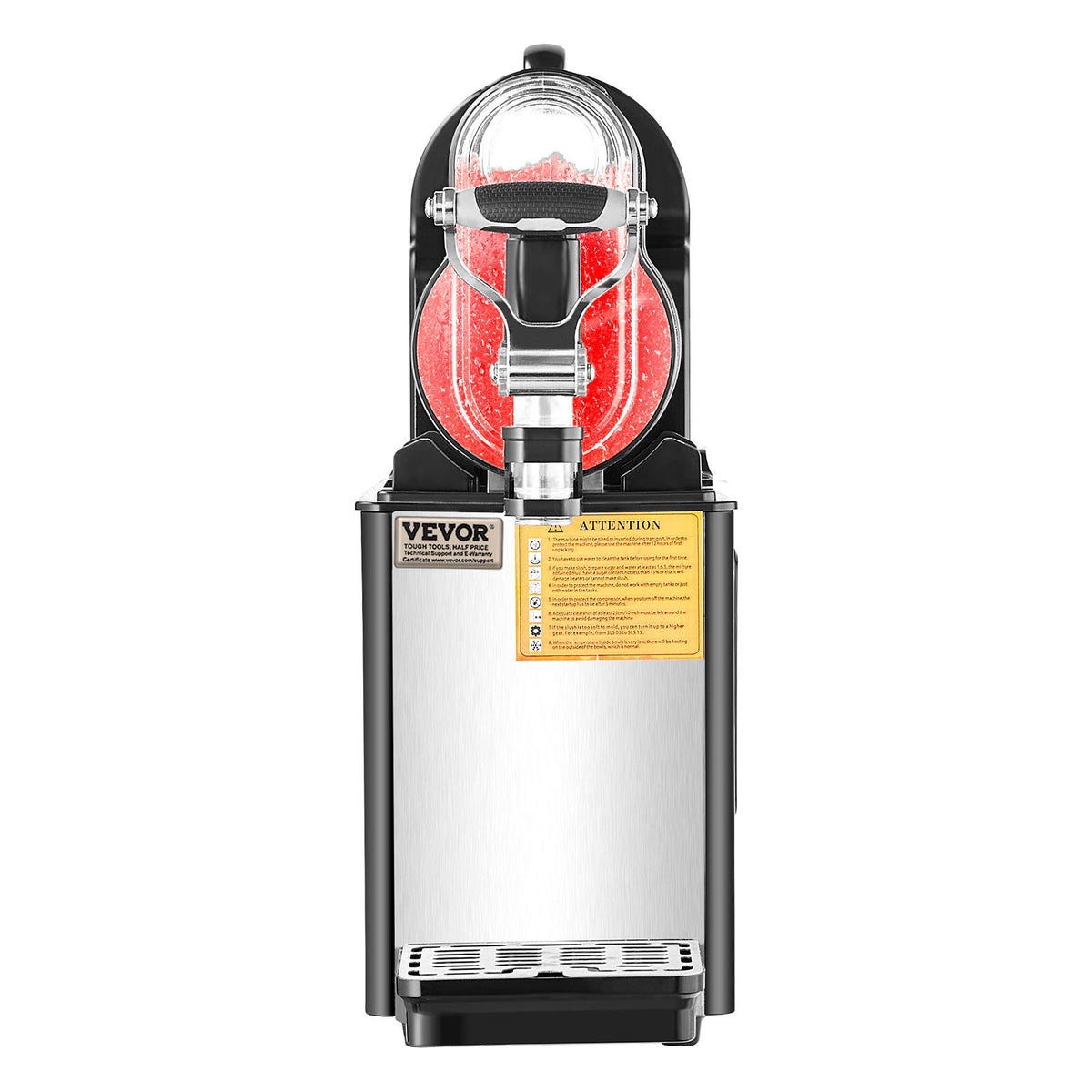 VEVOR Commercial Slush Machine 3 L, for Margaritas, Smoothies and Frozen Drinks