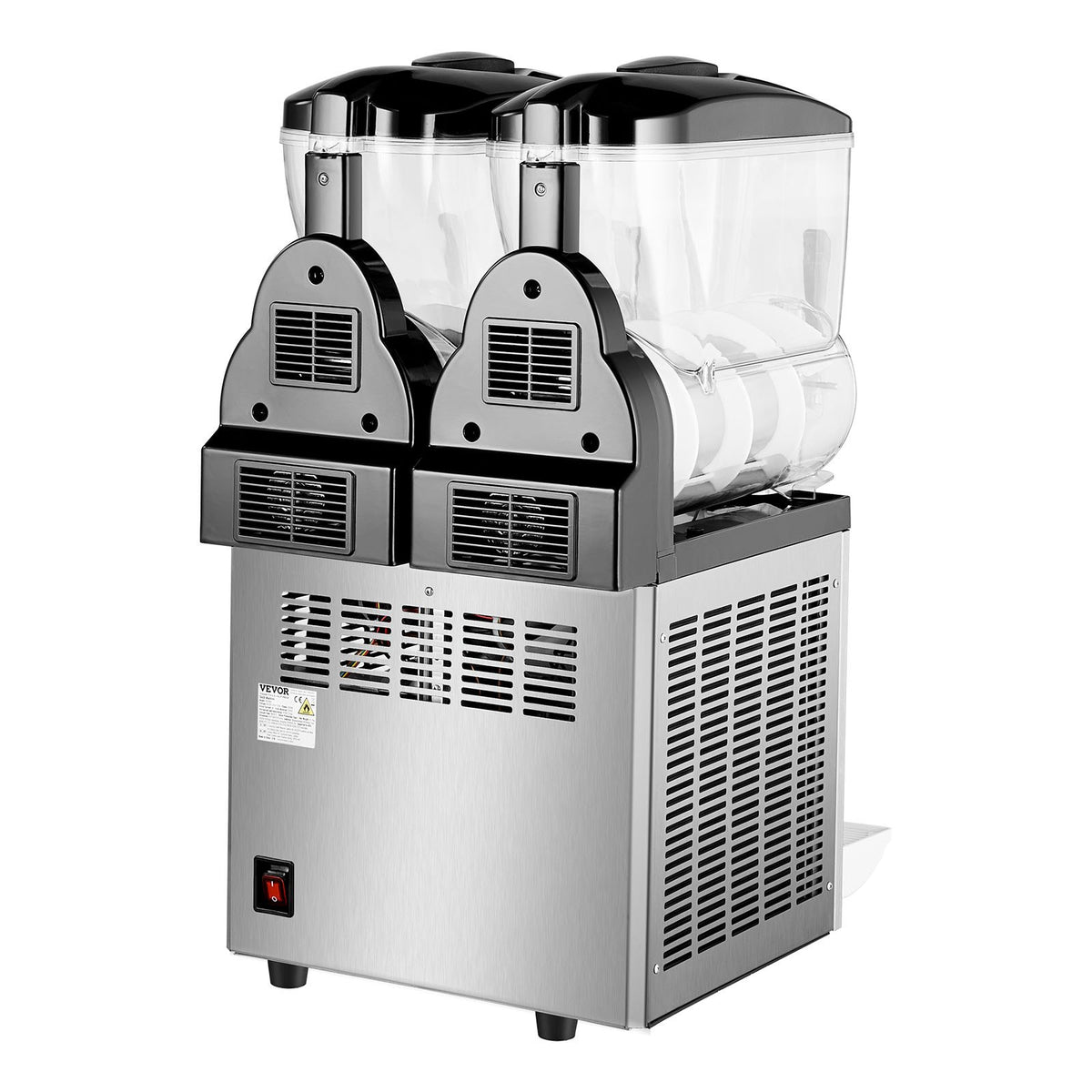 VEVOR Commercial Granite Machine 2 × 12 l, for Margaritas, Smoothies and Frozen Drinks