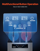 VEVOR komerciālā granīta dzērienu iekārta, 2×12 l tvertnes, margaritu, smūtiju un saldētu dzērienu pagatavošanai