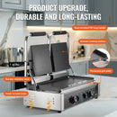 VEVOR Komerciālais Panini Preses Grils, Elektriskais Sviestmaizes Pagatavotājs, Līdzenā Plāksne