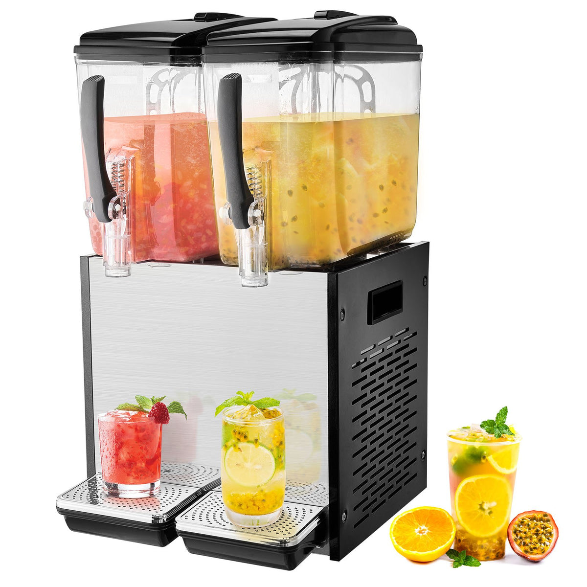 VEVOR Commercial Cold Beverage Dispenser 2 × 12 l