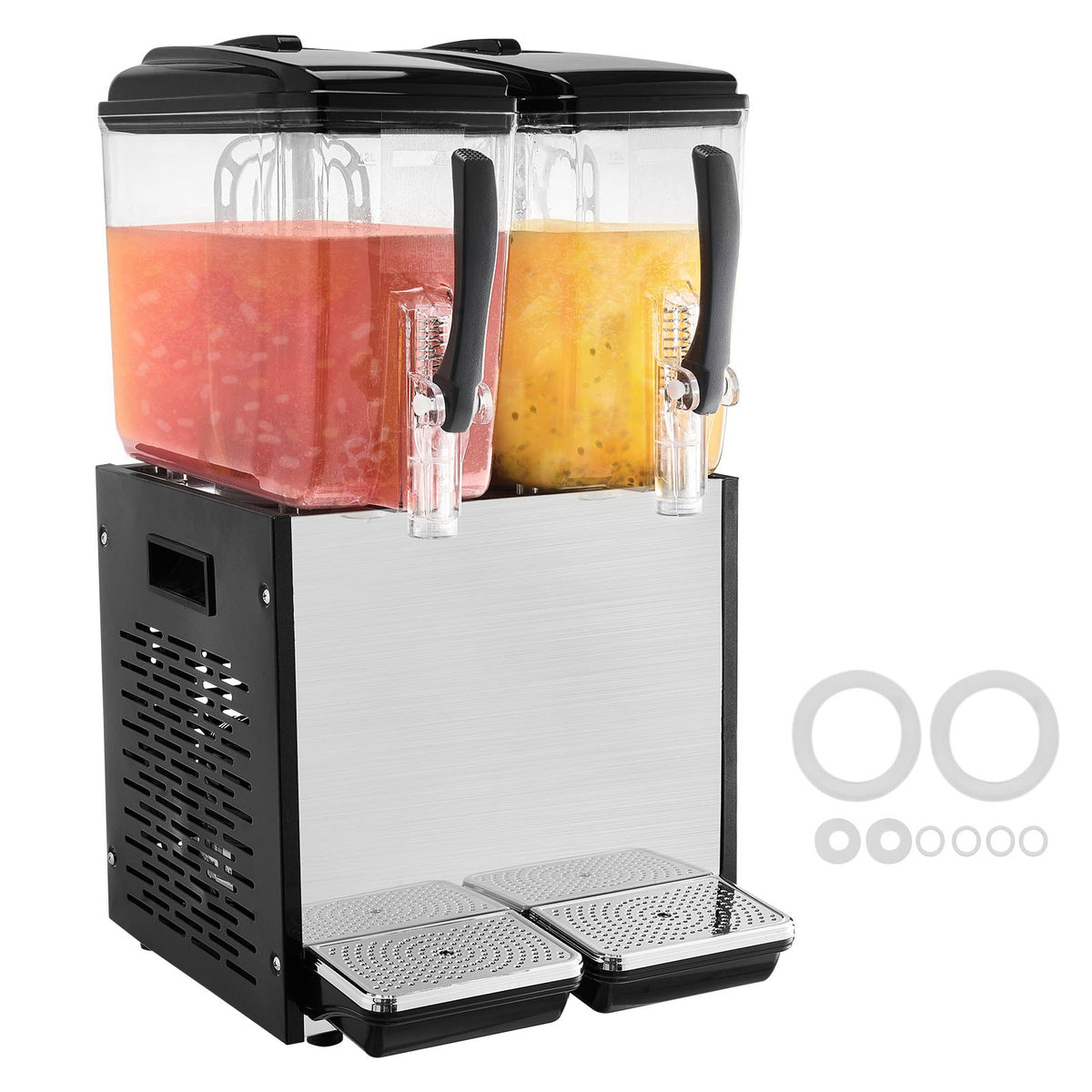 VEVOR Commercial Cold Beverage Dispenser 2 × 12 l