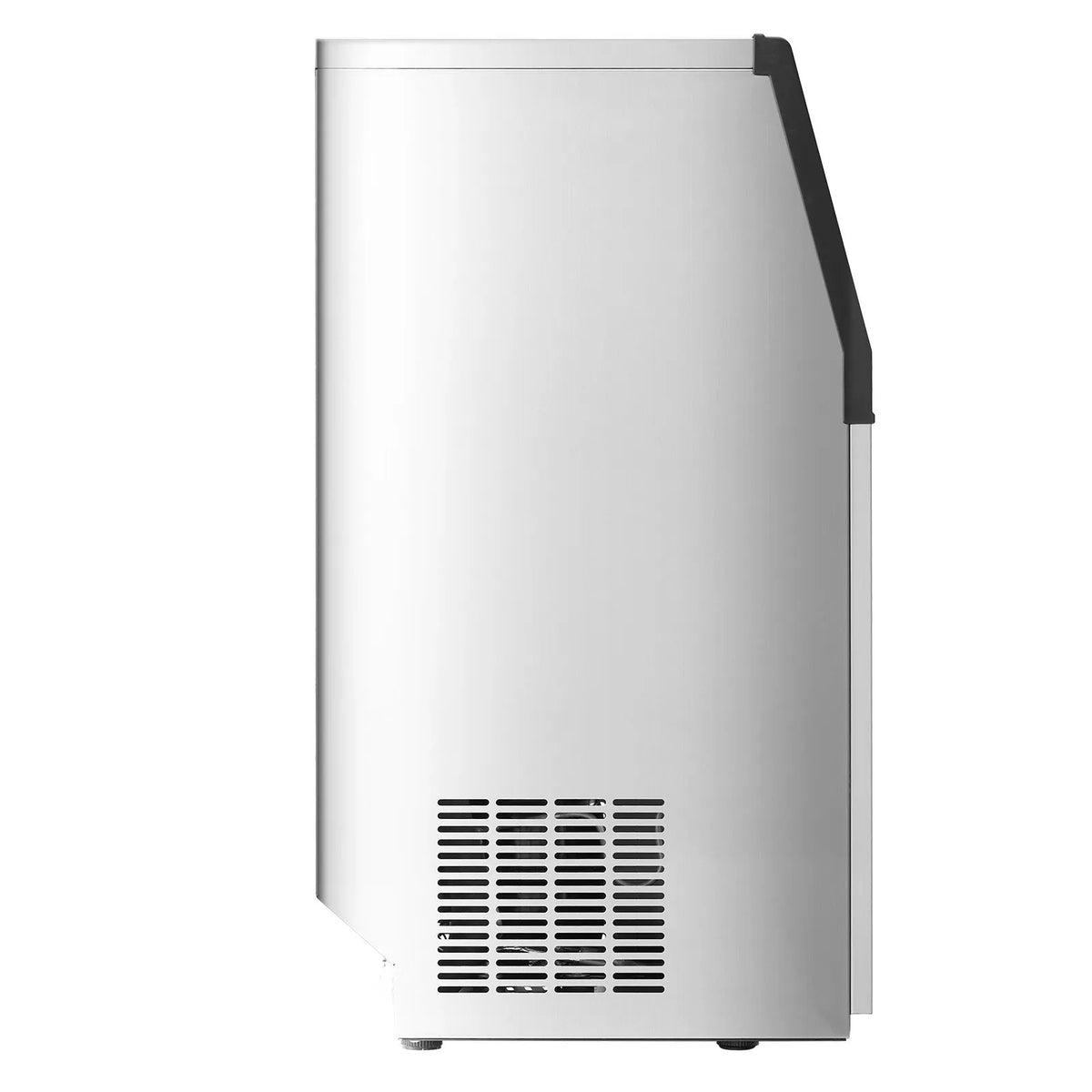 VEVOR komerciālais ledus ģenerators 40,8 kg/24 h ar 15 kg uzglabāšanas ietilpību, 50 kubiņi 15 minūtēs, brīvi stāvošs ar LED digitālo displeju un pašattīrīšanos, piemērots bāram, birojam un restorānam - ZEMLETES.LV