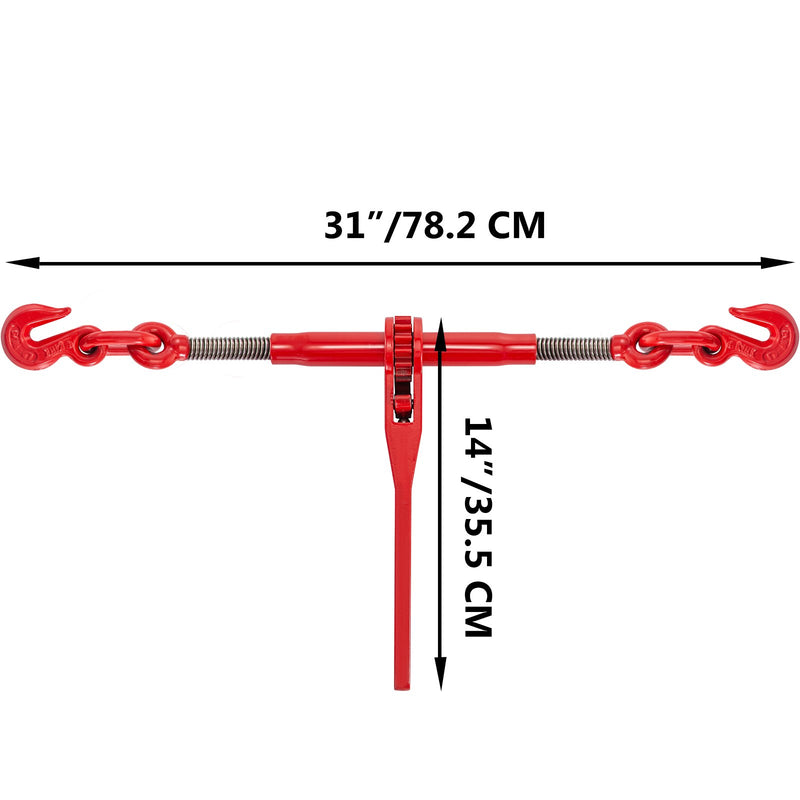 VEVOR 2-paku sprūdrata ķēžu spriegotāju komplekts 7.9 mm - 9.5 mm, sprūdrata mehānisms, 2994 kg slodzes kapacitāte