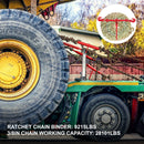 VEVOR ķēžu un spriegotāju komplekts | sprūdrata kravas spriegotājs 9.5 mm - 12.7 mm | 3 m ķēdes | kravu nostiprināšanai un pārvadāšanai