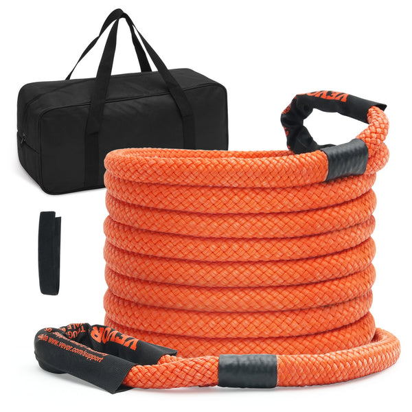 VEVOR kinētiskā vilkšanas troses siksna 25 mm x 9,1 m, 17 237 kg, 30% elastība