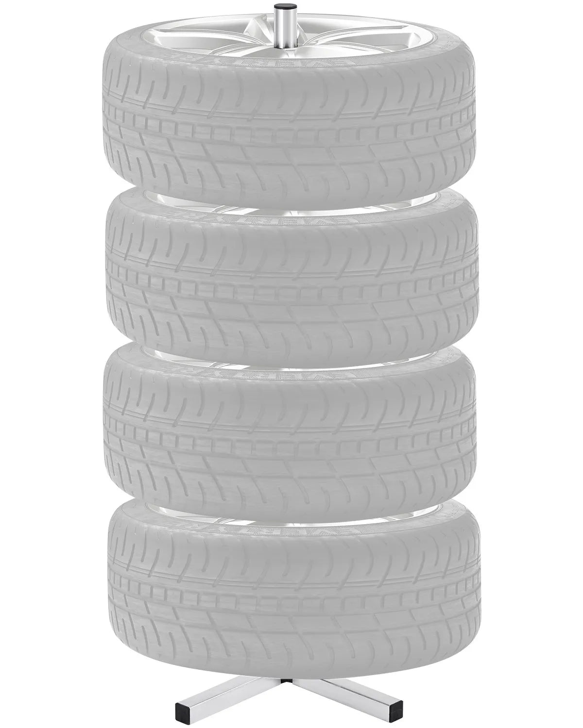 Tyre stand with disc holder for 4 tyres — suitable for tyres up to 225 mm wide