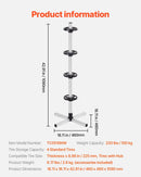 Riepu statīvs ar disku turētāju 4 riepām — der līdz 225 mm platām riepām