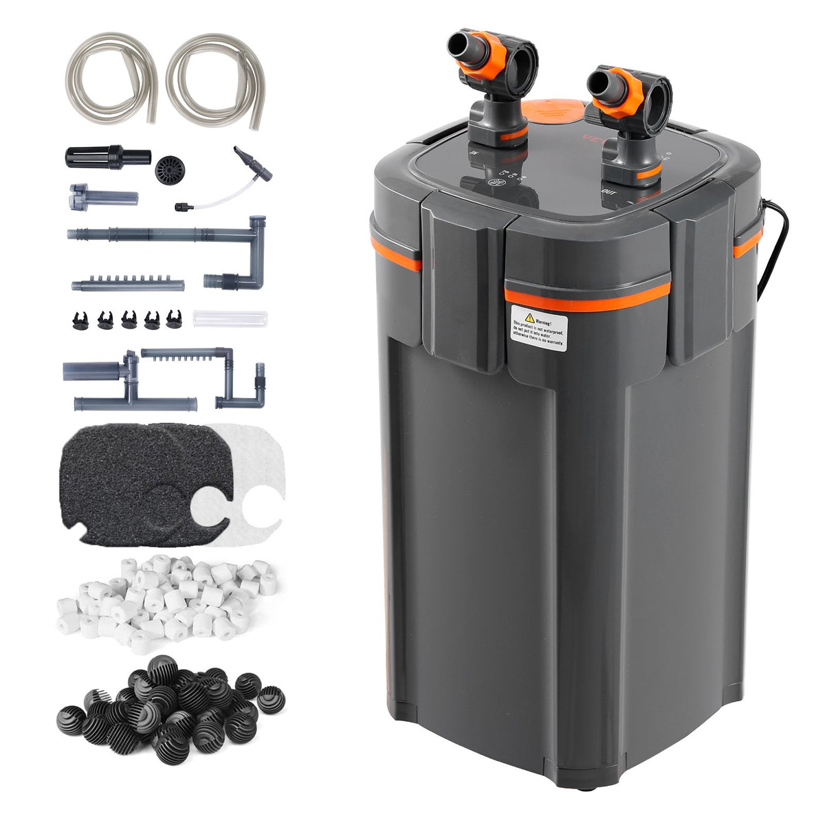 VEVOR akvaariumi välisfilter 11 W UV-lambiga, vaikne, akvaariumitele kuni 284 l