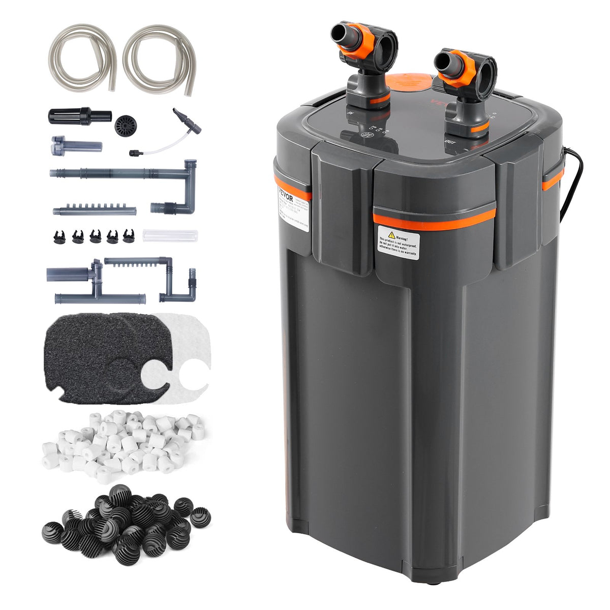 VEVOR akvaariumi välisfilter 11 W UV-lambiga, vaikne, akvaariumitele kuni 284 l