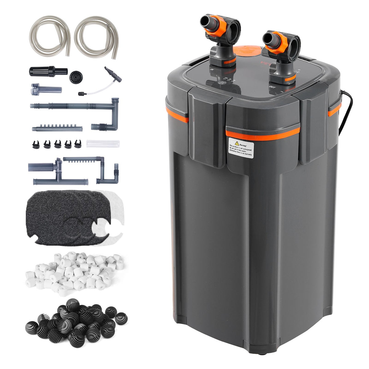 VEVOR akvaariumi välisfilter 15 W UV-lambiga, vaikne, akvaariumitele kuni 454 l