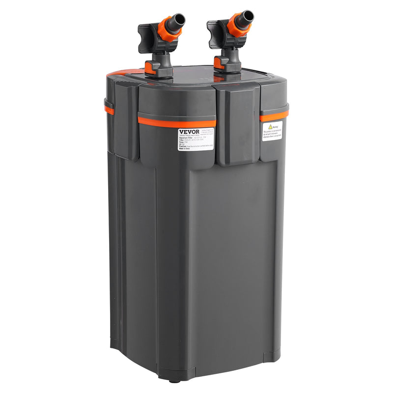 VEVOR 757 litru akvārija kannas filtrs ar 20 W UV lampu, kluss darbībā