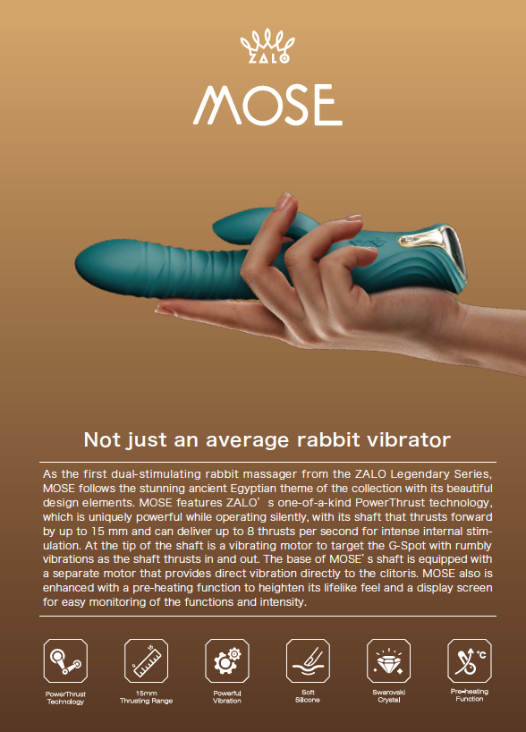 Mose Rabbit masāžas vibrējoša ierīce no AURORA kolekcijas,melnā krāsa,skatīt aprakstu,diskrēta piegāde melnā iepakojumā