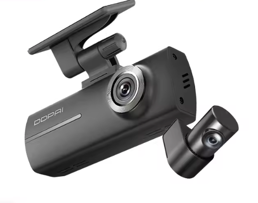 DDPAI N1 DUAL auto video reģistrators – priekšējā un aizmugurējā kamera, 1296P, nakts redzamība, Wi-Fi, 24/7 stāvvietas režīms