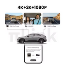 DDPAI Z60 Pro 4K auto video reģistrators – atbalsts 3 kamerām (priekšā, salonā, aizmugurē), SONY STARVIS2, ADAS, 5GHz Wi-Fi, 4G attālinātā piekļuve