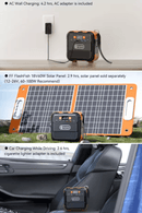 ⚡ FlashFish A101 Portatīvā Uzlādes Stacija 230V 120W 97.68Wh (6.6Ah/14.8V) - ZEMLETES.LV