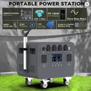 Uz pasūtījumu,piegāde 5 nedēļas⚡ 5kWh Portatīvā Enerģijas Stacija 5000W 220V (ESS Sistēma ar Riteņiem) - ZEMLETES.LV