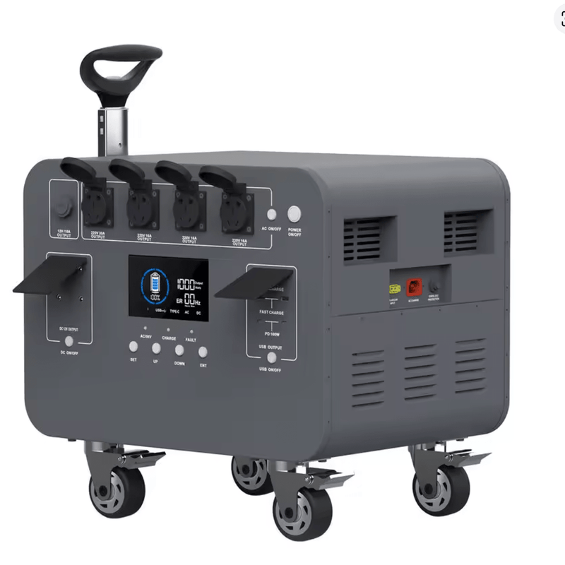 Uz pasūtījumu,piegāde 5 nedēļas⚡ 5kWh Portatīvā Enerģijas Stacija 5000W 220V (ESS Sistēma ar Riteņiem) - ZEMLETES.LV