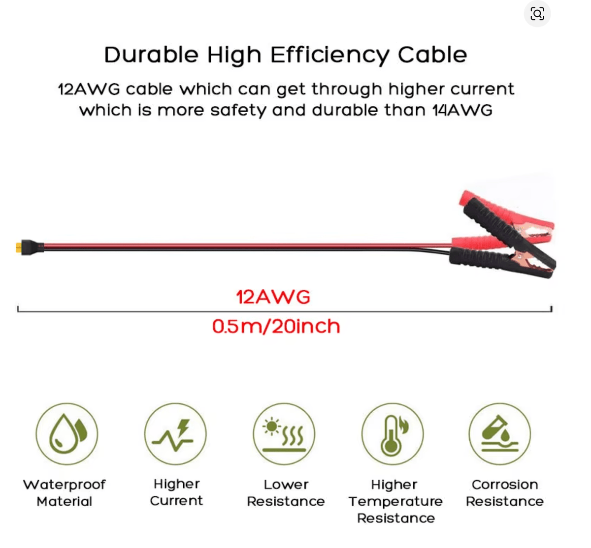 🔌 XT60 uz Krokodila Skavām Kabelis 12AWG (1m) – Akumulatoru Savienošanai - ZEMLETES.LV