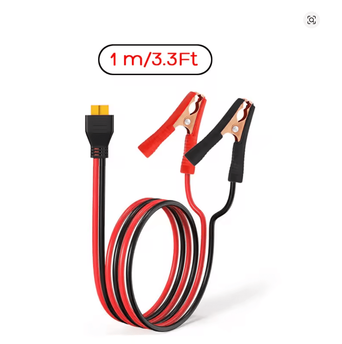🔌 XT60 uz Krokodila Skavām Kabelis 12AWG (1m) – Akumulatoru Savienošanai - ZEMLETES.LV