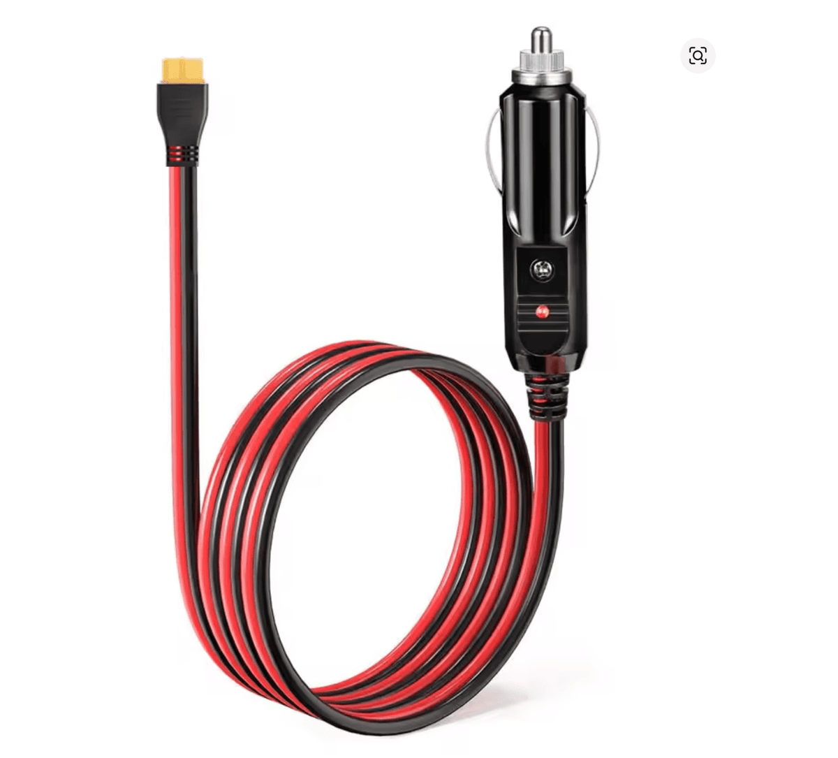 🚗 12V/24V Auto (Cigarešu Ligzda) uz XT60 Kabelis – Power Station Uzlādei - ZEMLETES.LV